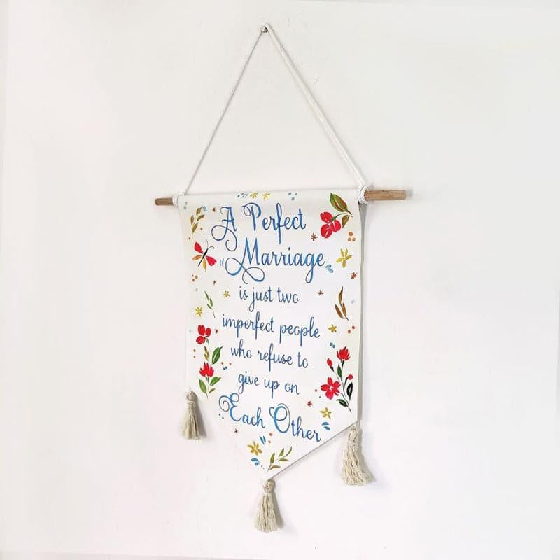 Marriage Bond Handpainted Canvas Wall Hanging media 3