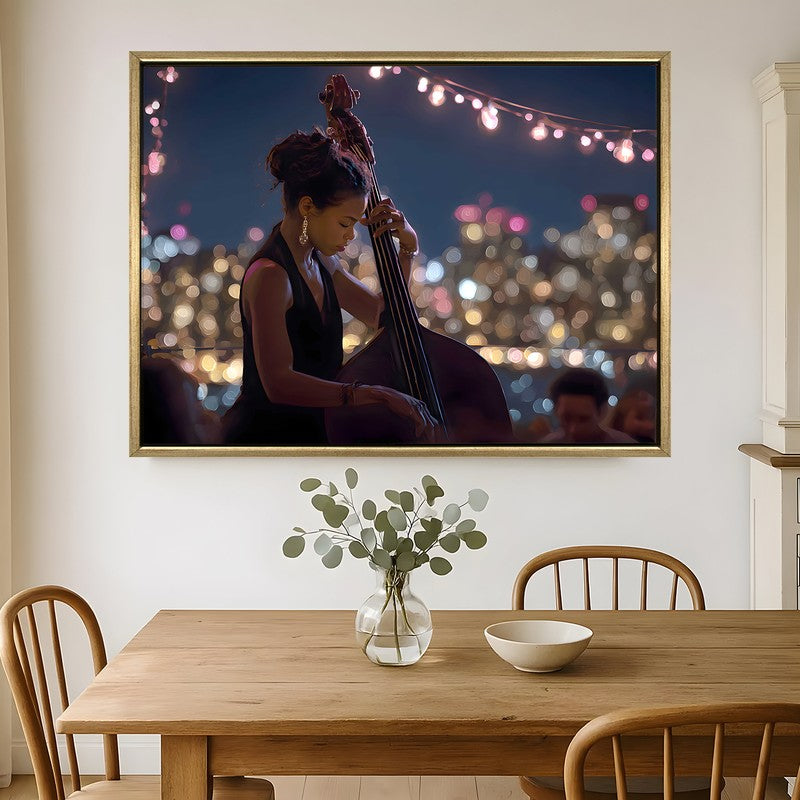 Sonorous Canvas Wall Painting With Frame