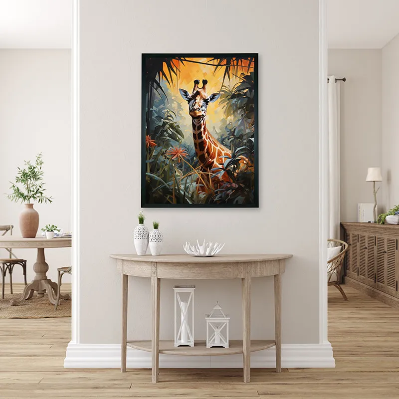 Jungle Giraffe Canvas Wall Art media 4