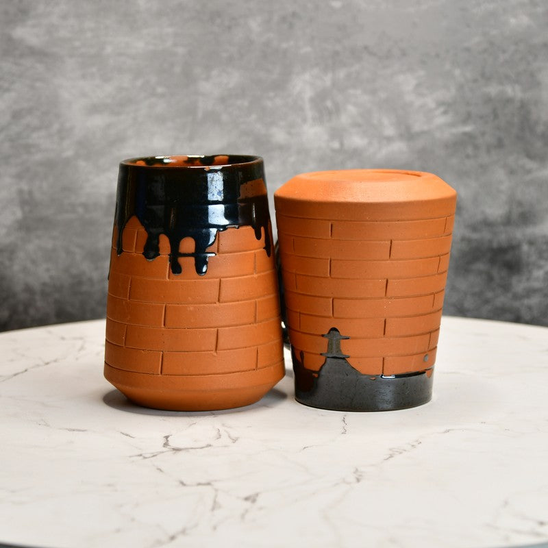 Timeless Terracotta Coffee Mug (600 mL Each) - Set Of Two