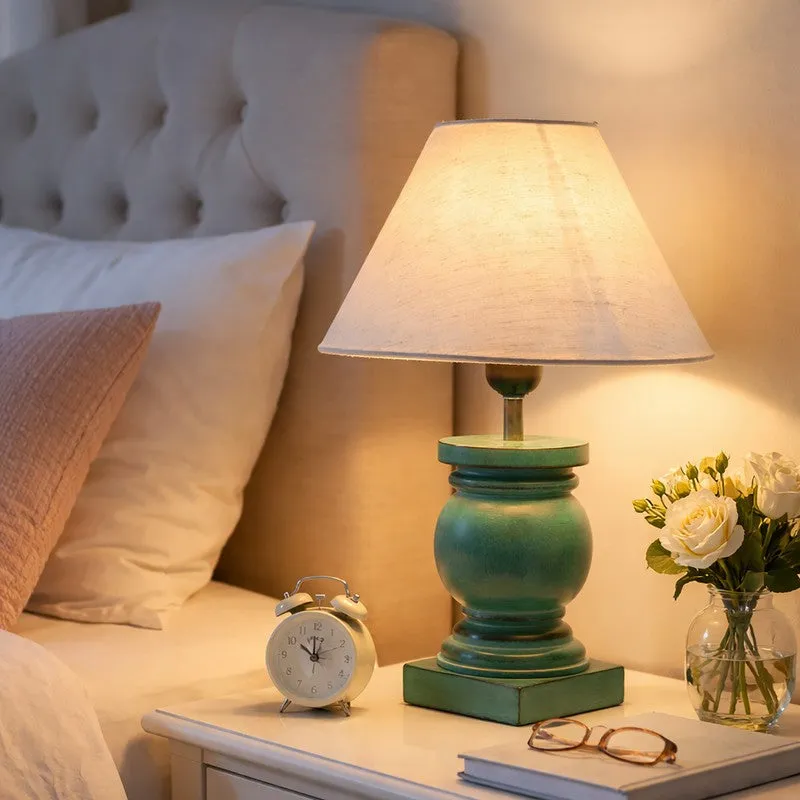 CleanFlare Wooden Table Lamp - White media 3