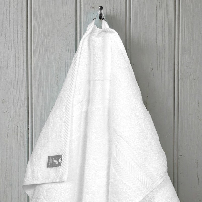 PlushAura Cotton Face Towel (White) - Set Of Four media 4