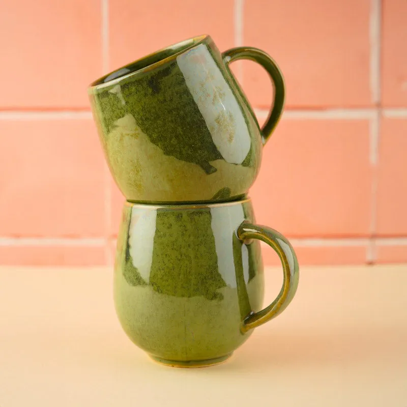 Blaina Ceramic Coffee Mug (350 mL) - Green media 4