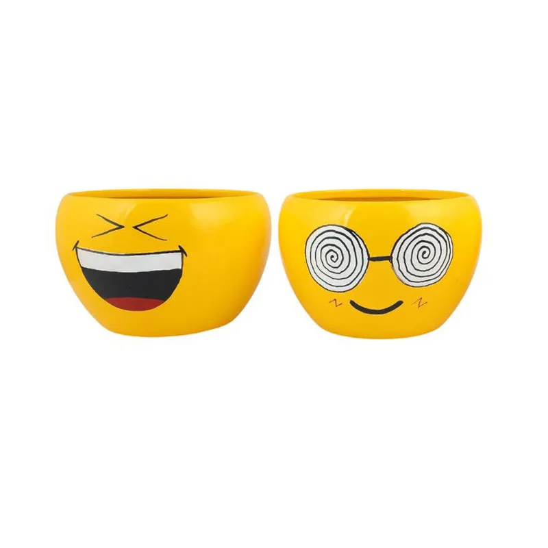 Emoji Fun II Metal Planter - Set Of Two media 5