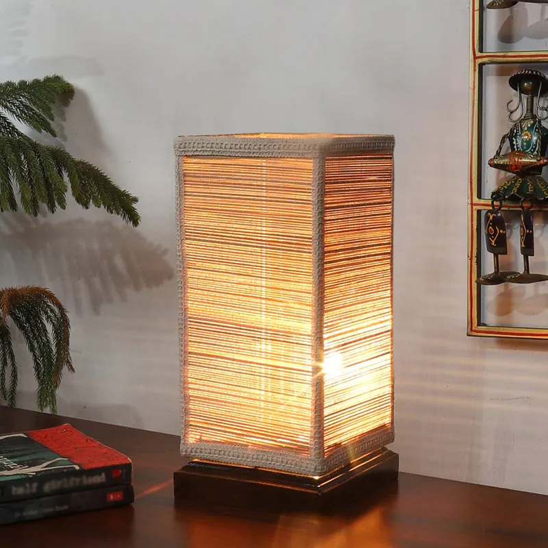 Raffina Bamboo Table Lamp - Brown media 2