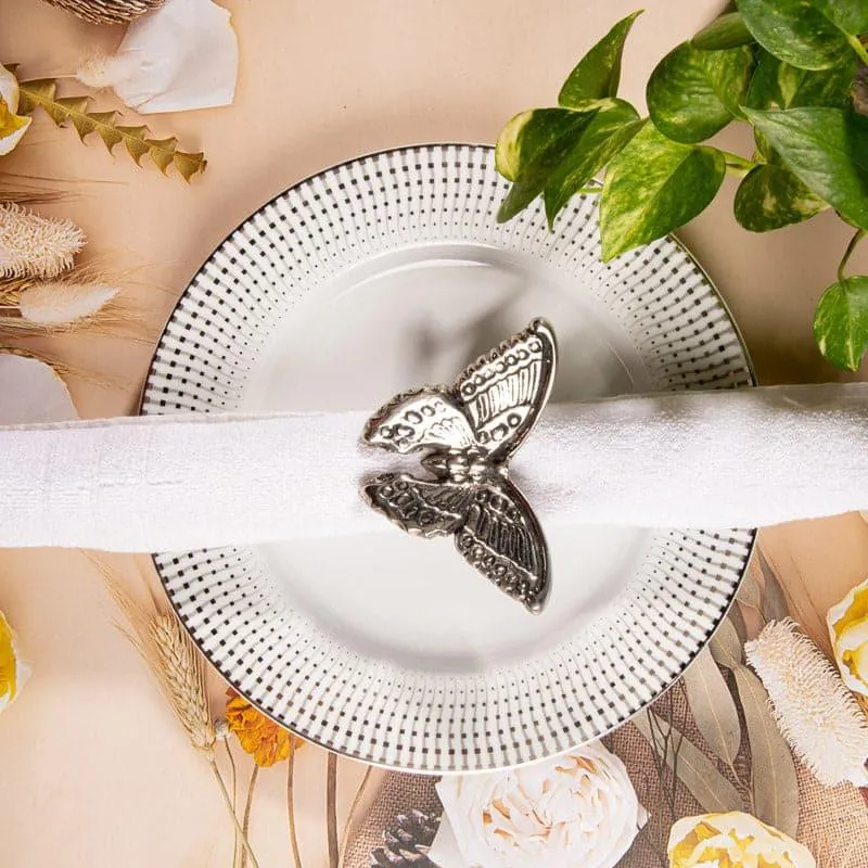 Butterfly Clutch Napkin Ring - Set Of Four media 1