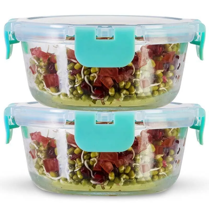 Crusade Round Glass Container - 390 ML media 5