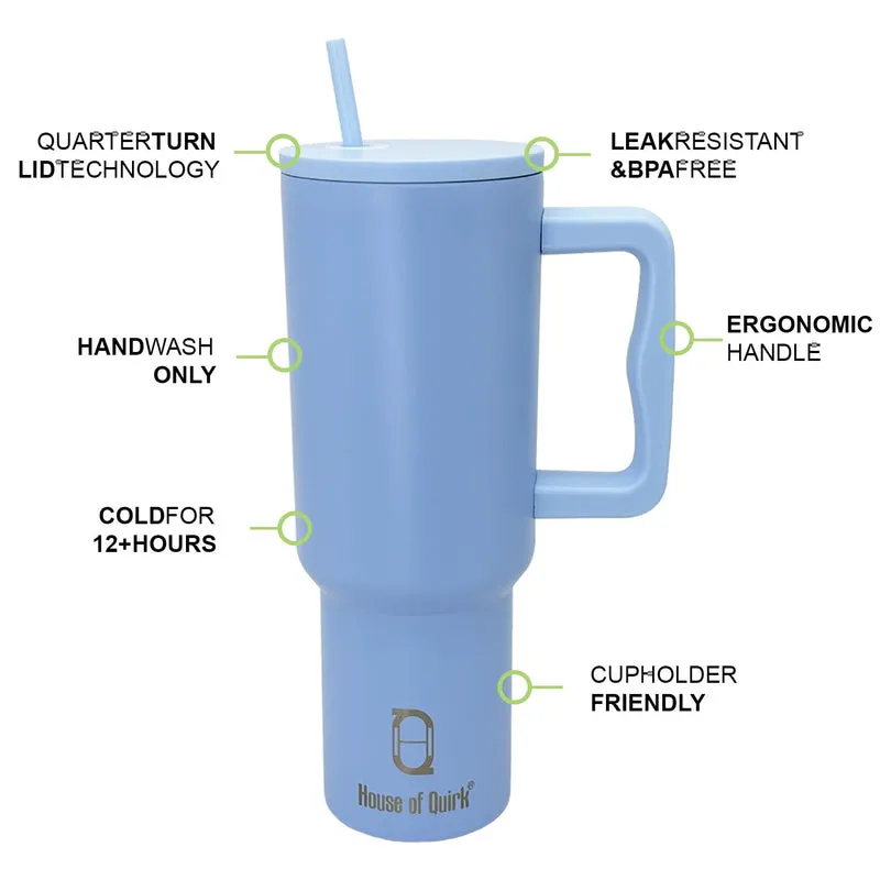 Hydra Boost Stainless Steel Tumbler (1200 ML) - Mist Blue media 3