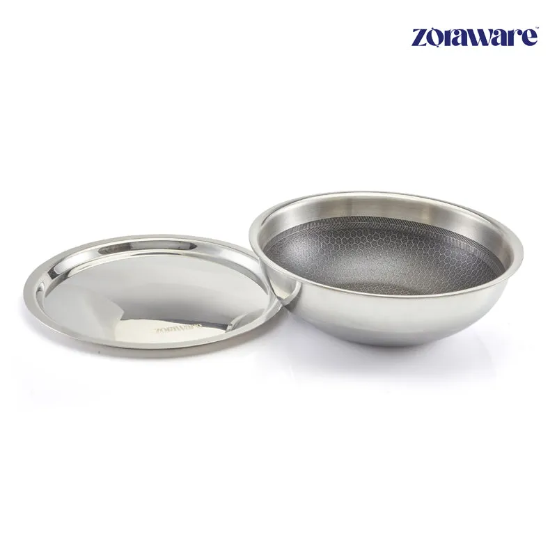 Zoraware Kadhai With Lid - 2000 mL / 22 CM media 1
