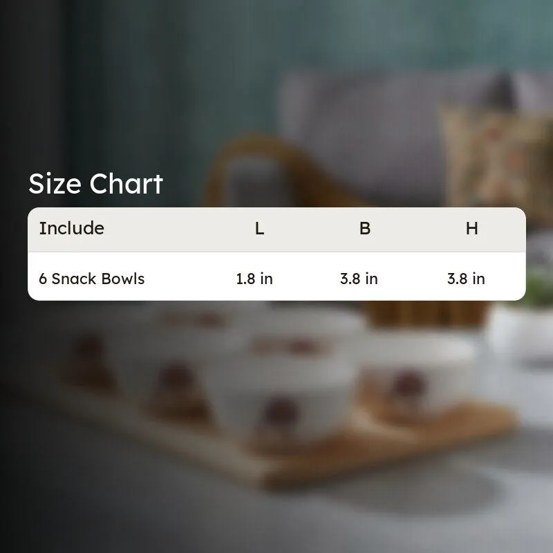 Melamine Snack Bowls (160 Ml Each) - Set Of Six media 8