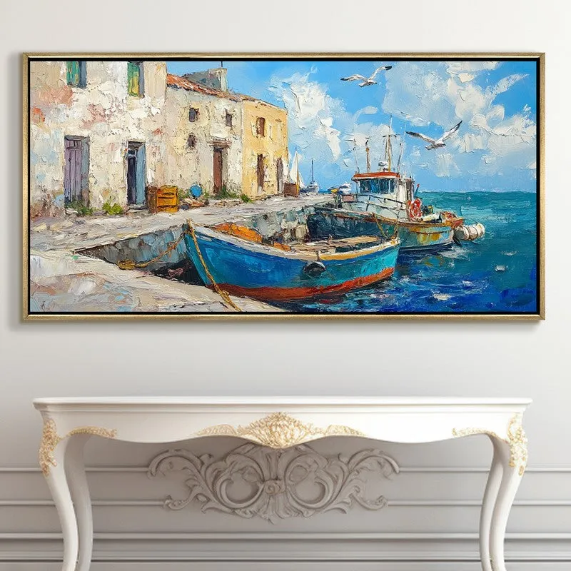 Anchored Light Canvas Wall Painting With Frame media 5