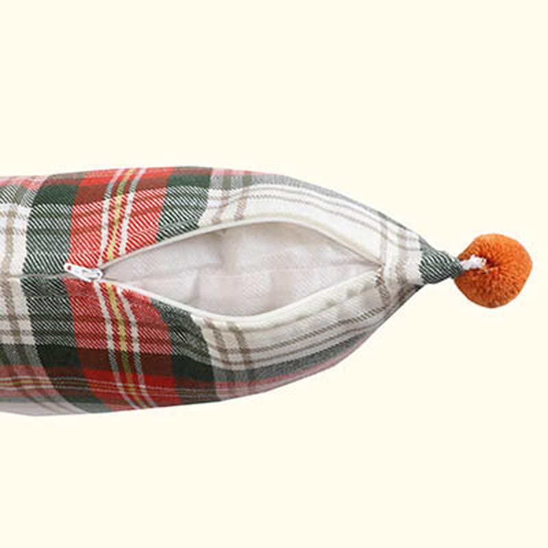 Tartan Dreams Woven Cotton Cushion Cover - Set Of Two media 4