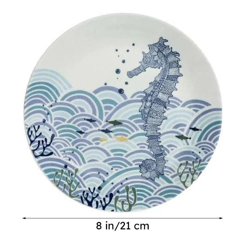 Animal Illustrative Series Wall Plate- Sea Horse media 7