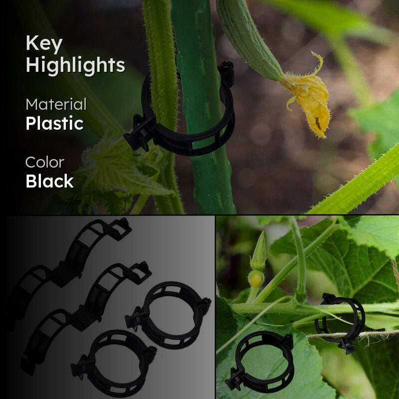 Plant Pro Garden Clip (Black) - Set Of Fifty media 2