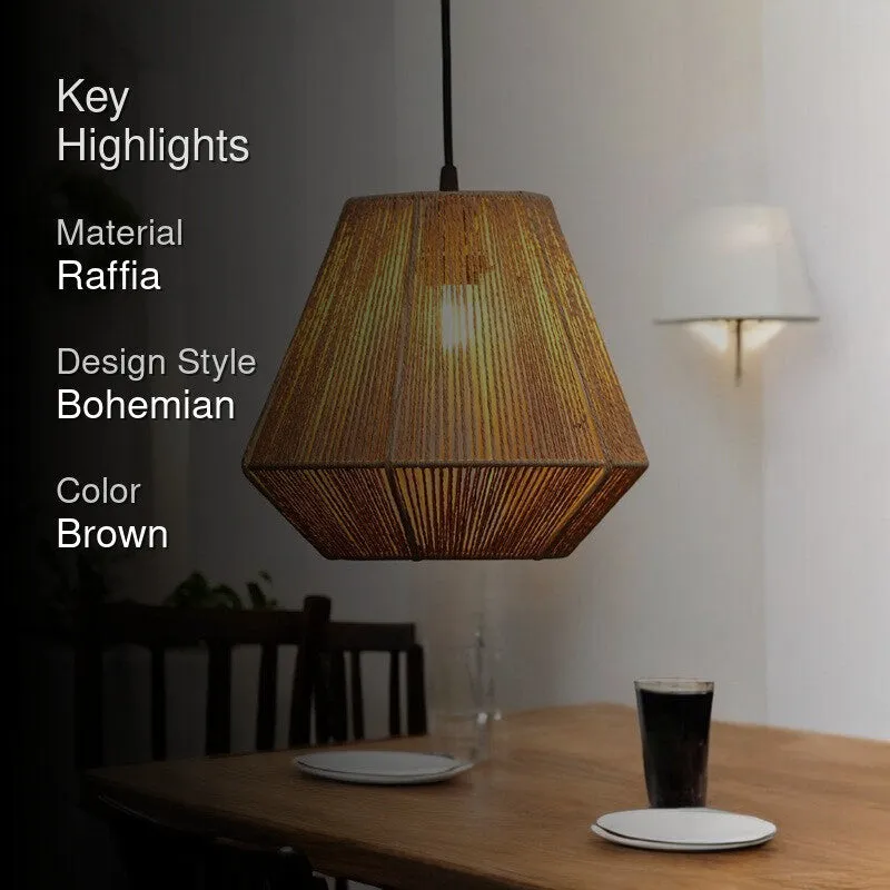 Brennor Raffia Ceiling Lamp media 2