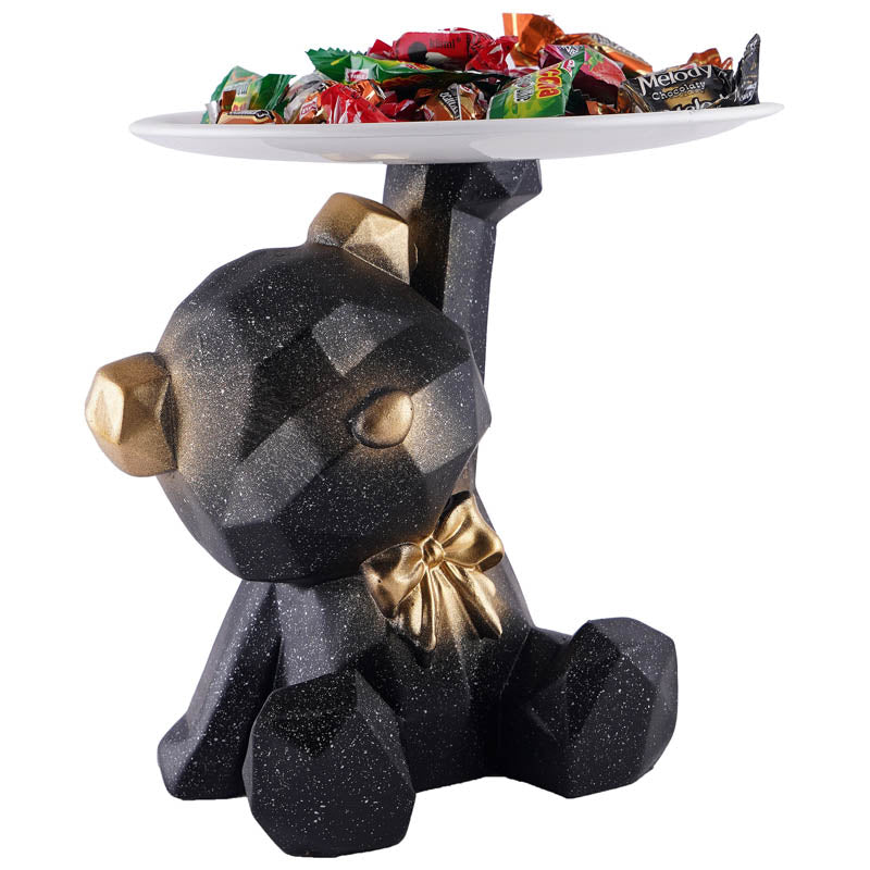 Baloo Bear Painted Polyresin Show Piece - Black media 4