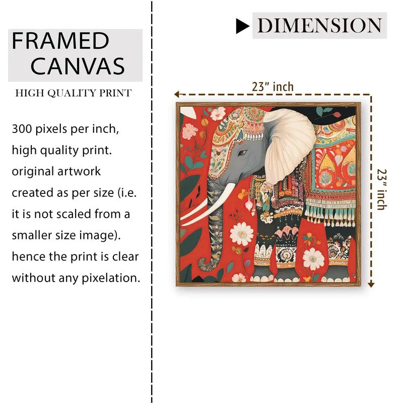 Heritage Tusker Canvas Wall Art With Frame media 9