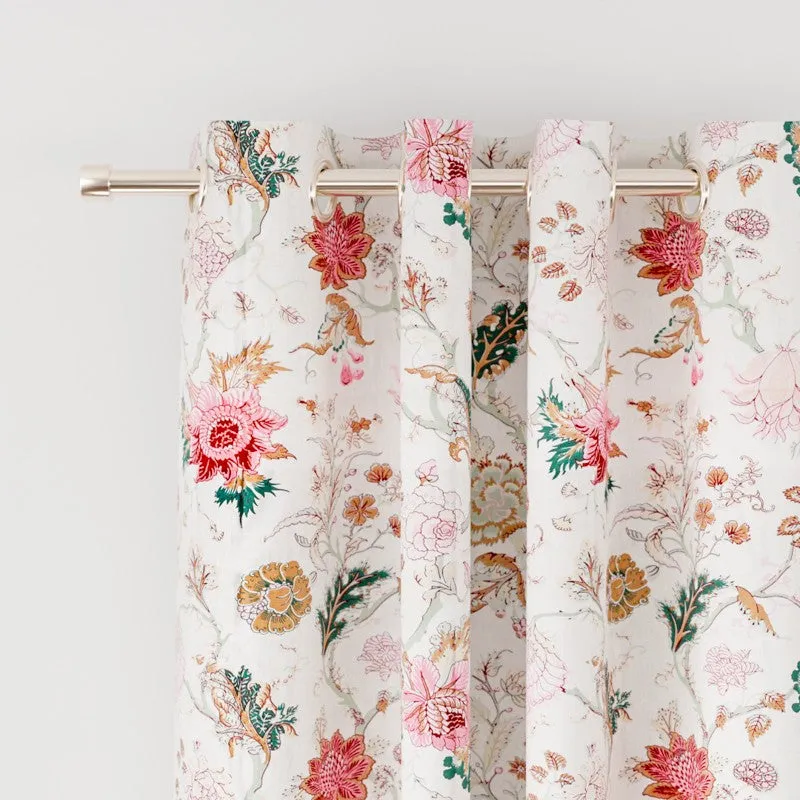 SoftBlossom Cotton Curtain - Set Of Two media 3