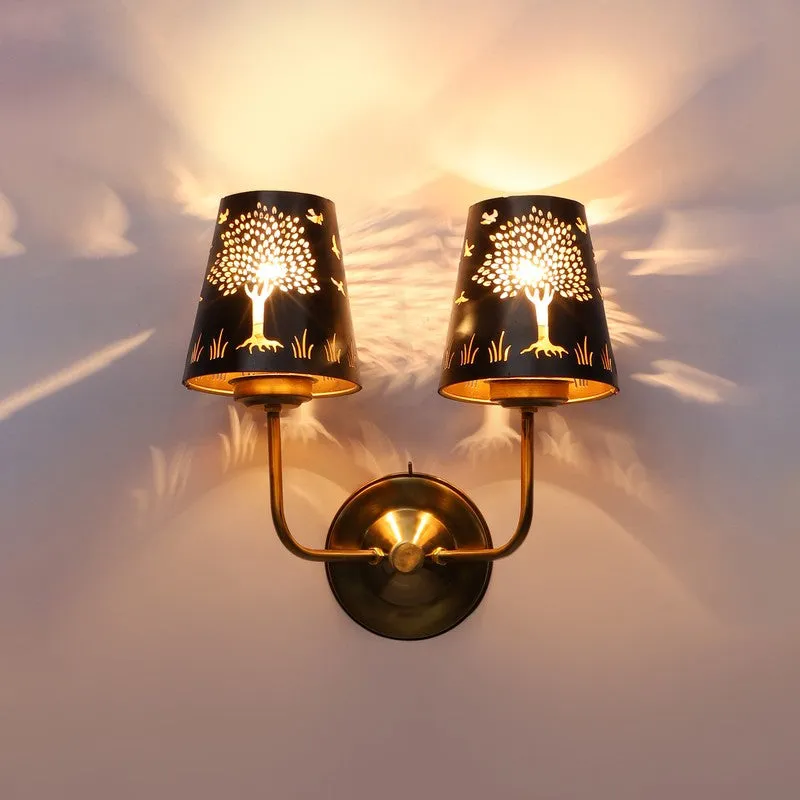 AuraCut Tree Duo Metal Wall Lamp media 6