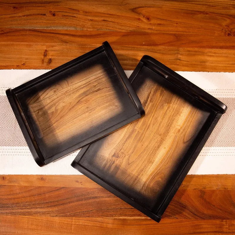 Rustic Nest Multipurpose Tray - Set Of Two media 4