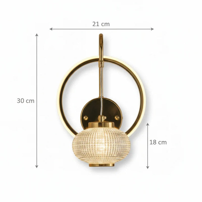 Ring of Light Crystal Globe Wall Lamp media 6