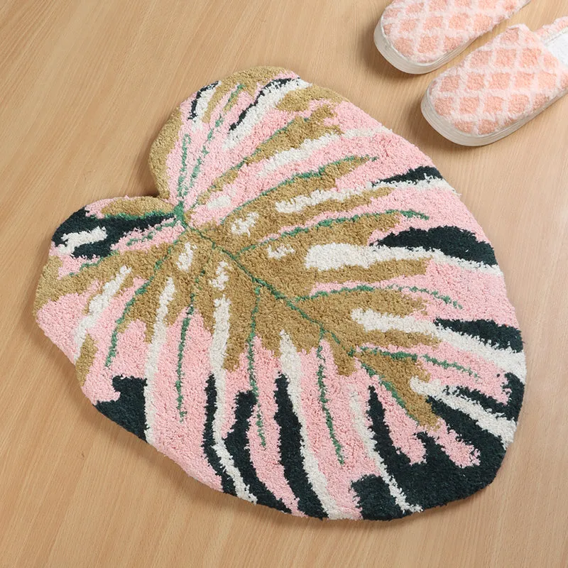 Monsterosa Poly Cotton Bath Mat- Pink media 3