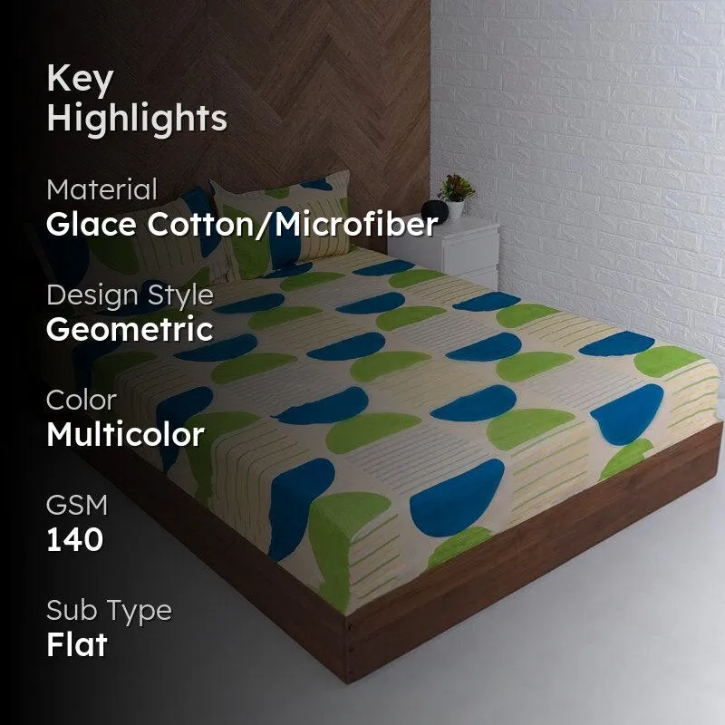 Ento Abstract Microfiber Bedsheet - 140 GSM media 2