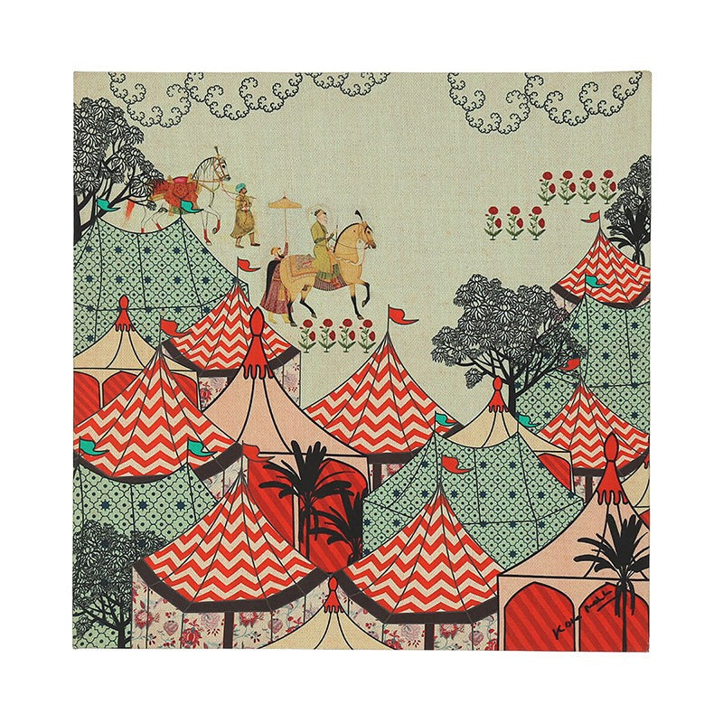India Circus Moroccan Mirage Canvas Wall Art - Set Of Three media 3