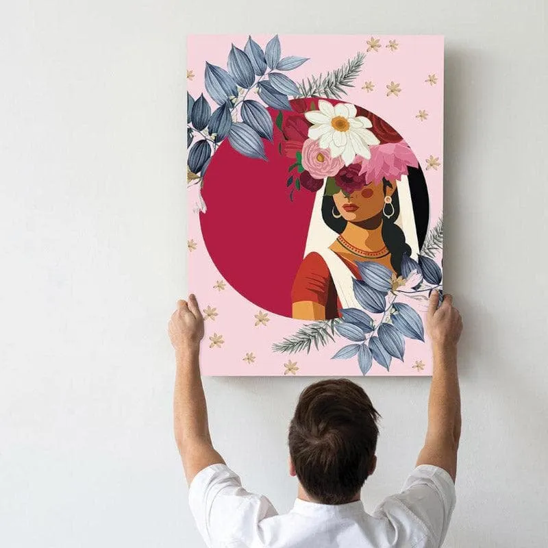Raja Ki Rani Canvas Wall Painting - Set Of Two media 3