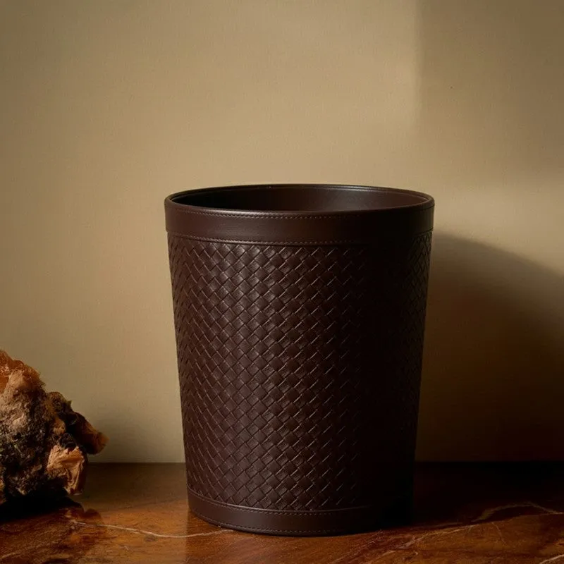 AarviDecor VerveBin Faux Leather Dustbin media 4