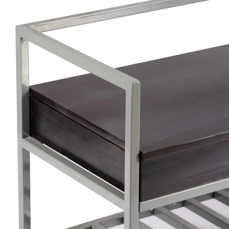 Wavex Metal Bench - Grey media 4