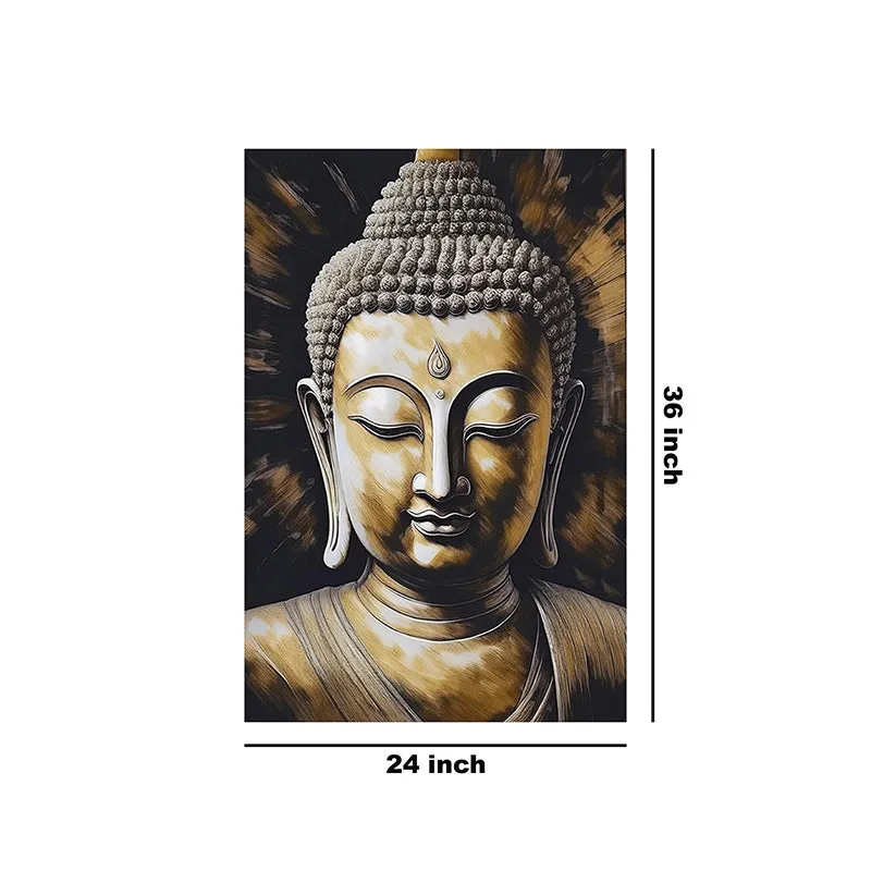 Golden Serenity Wall Painting media 8