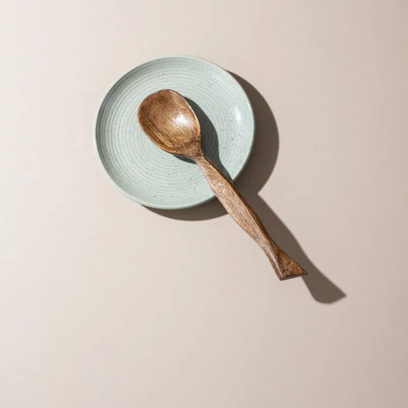 Akiro Handcrafted Mango Wood Serving Spoon media 1
