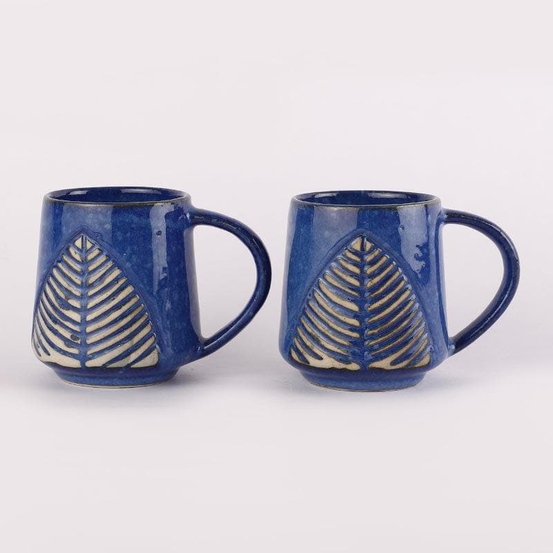 Feuille Ceramic Coffee Mug (430 mL Each) - Set of Two media 6