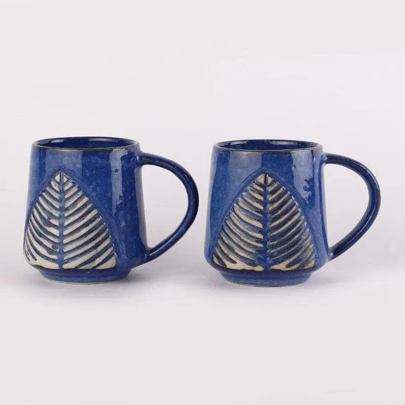 Feuille Ceramic Coffee Mug (430 mL Each) - Set of Two media 6