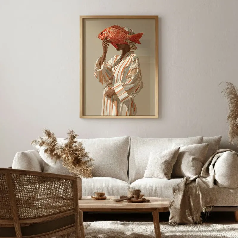 Terracoa Canvas Wall Painting With Brown Frame media 6