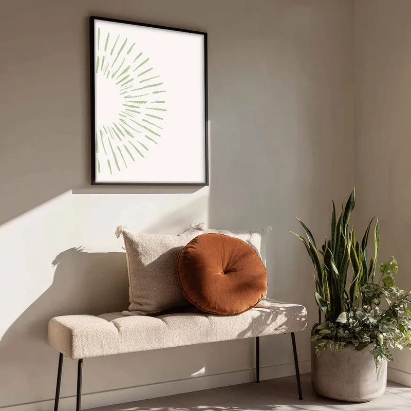 Gentle Aura Canvas Wall Painting With Black Frame media 4
