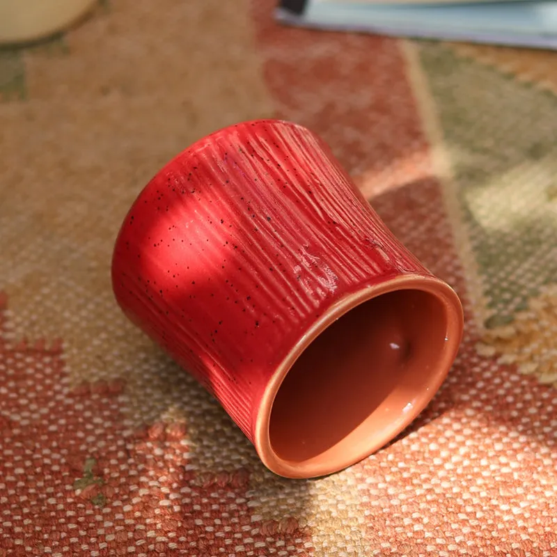 Carmila Ceramic Tea Cup (180 mL)/Red) media 5