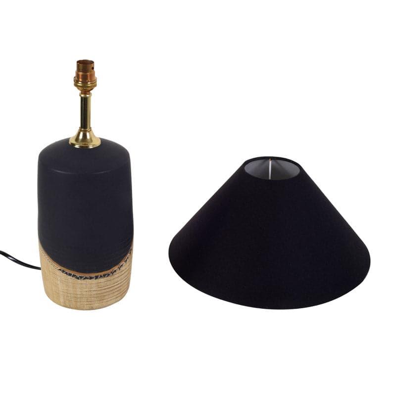 Trijal Terracotta Table Lamp - Black,Beige media 5