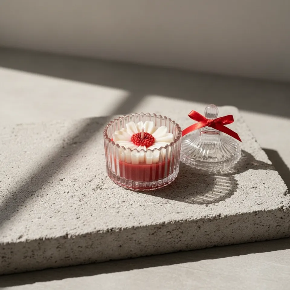 HeartGlow Scented Candle - Red media 1
