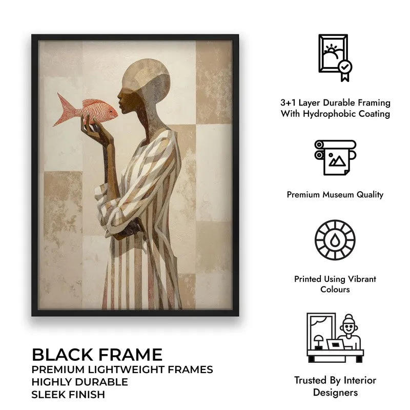 Stylized Canvas Wall Painting - Black Frame media 9