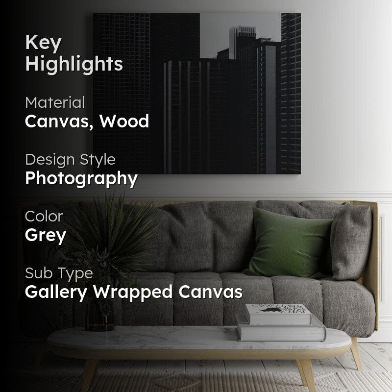 Chicago Cityscape Symphony Canvas Wall Painting - Gallery Wrap media 2