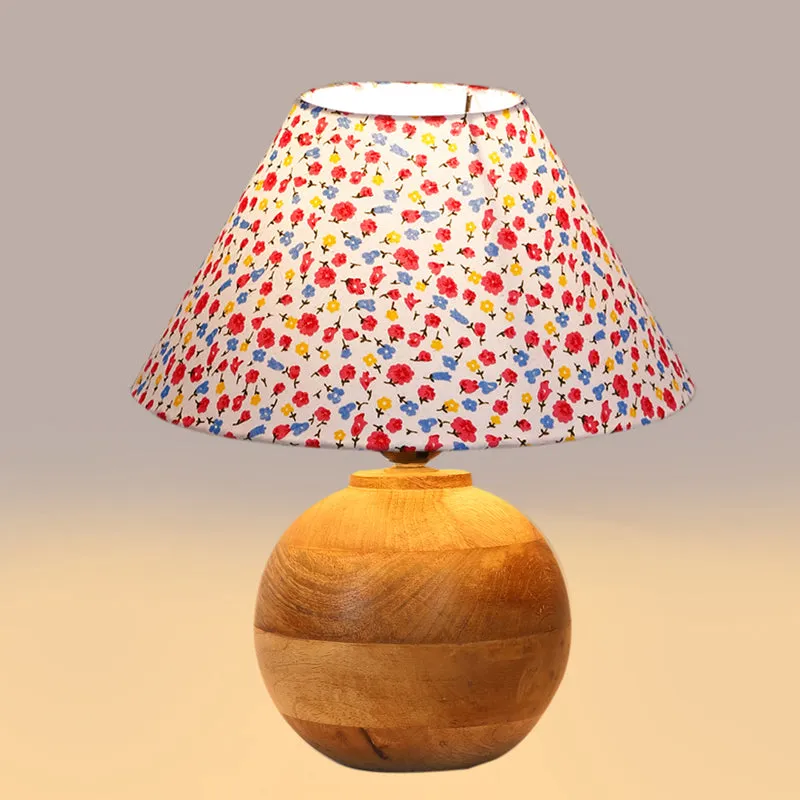 Fleura Orb Cotton Table Lamp - Multicolor media 4