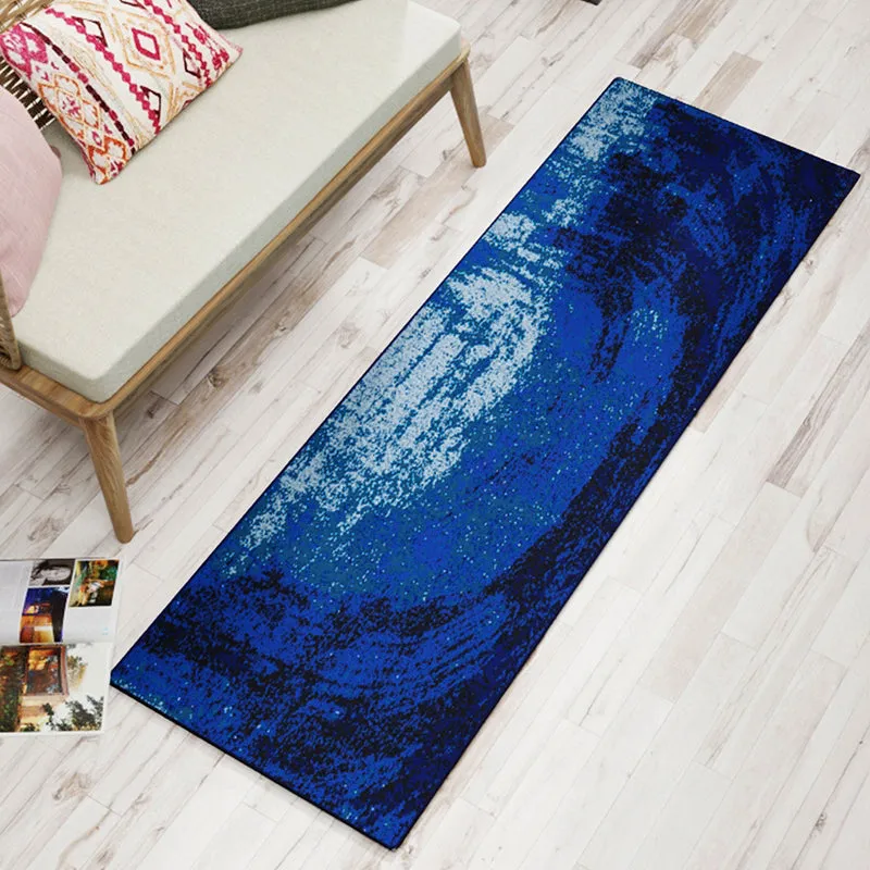 Alera Abstract Micro Fiber Runner Rug - Blue media 1