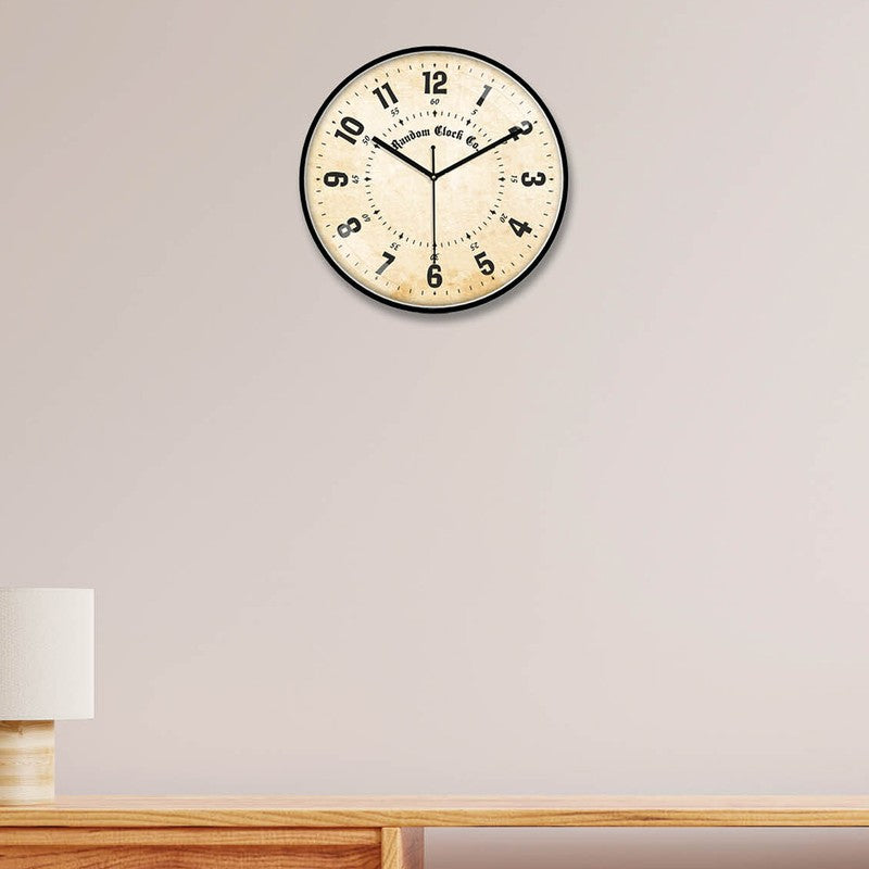 Antiqua Premium Silent Sweep Wall Clock - Beige