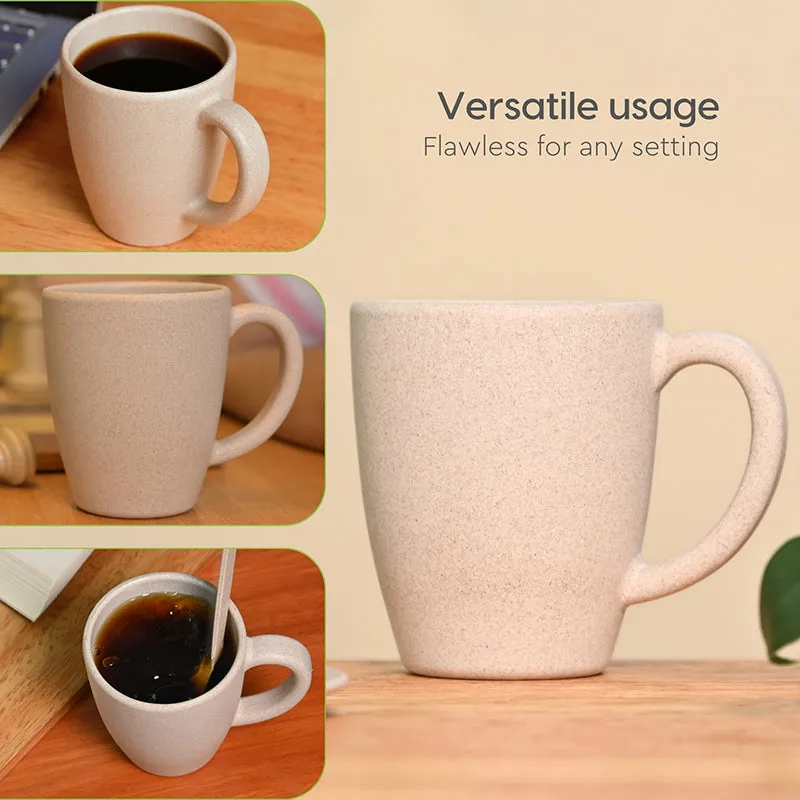 Natura Rice Husk Coffee Mug (300 mL Each) - Set of Four media 6