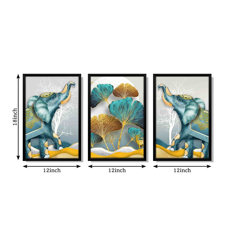 Rhosyn Wall Art With Frame - Set Of Three media 8