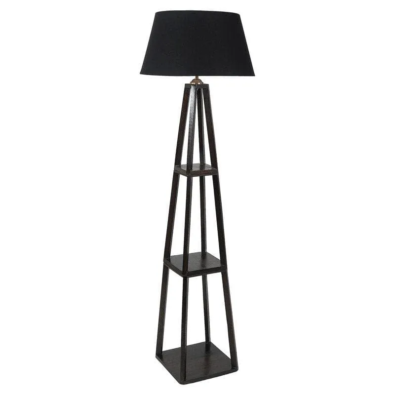 Seasa Wistera Floor Lamp With Shelf - Black media 4