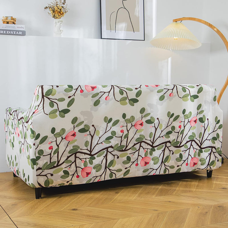 Pink Flo Printed Sofa Cover media 3