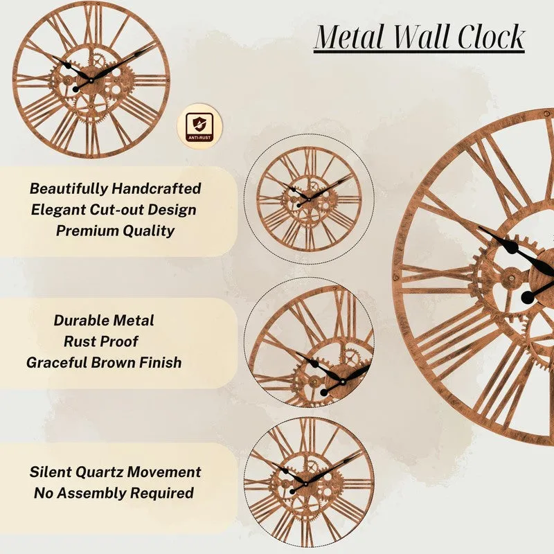 Strike Silent Wall Clock - Bronze media 6